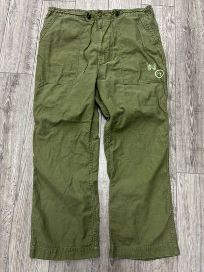 XL - Needles Hidden NY Olive Green String Fatigue Pants