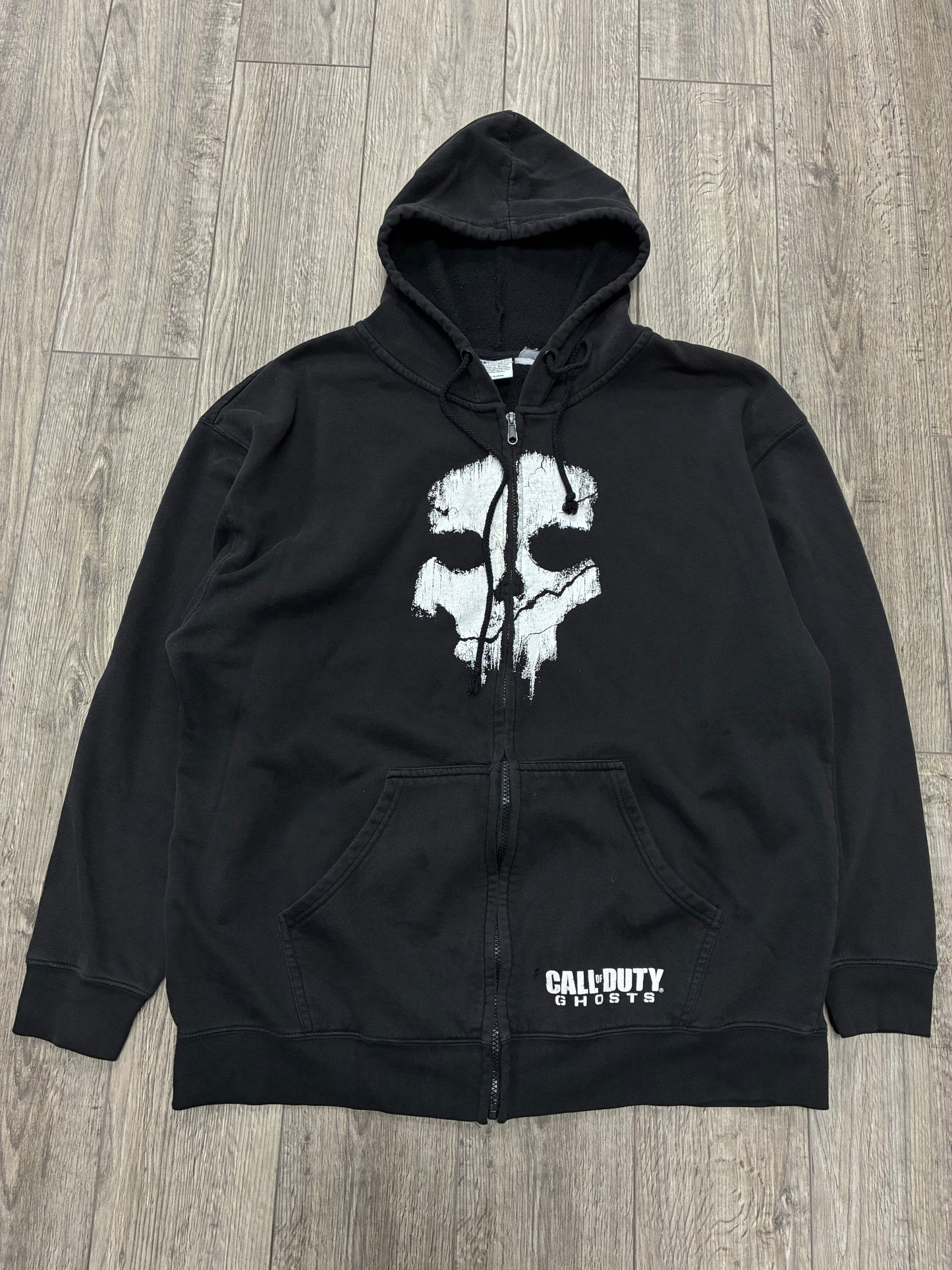 2XL - Call Of Duty Ghosts Black Zip Up Hoodie