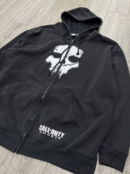 2XL - Call Of Duty Ghosts Black Zip Up Hoodie