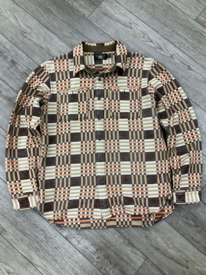 M - RRL Jacquard Flannel Plaid Shirt