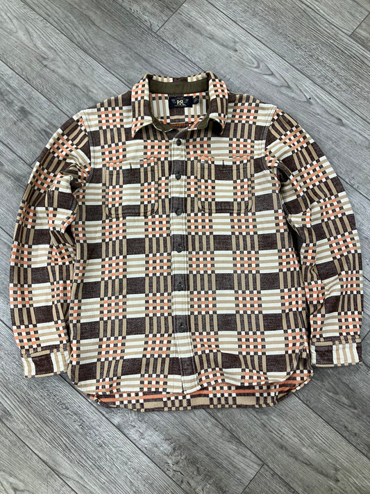 M - RRL Jacquard Flannel Plaid Shirt