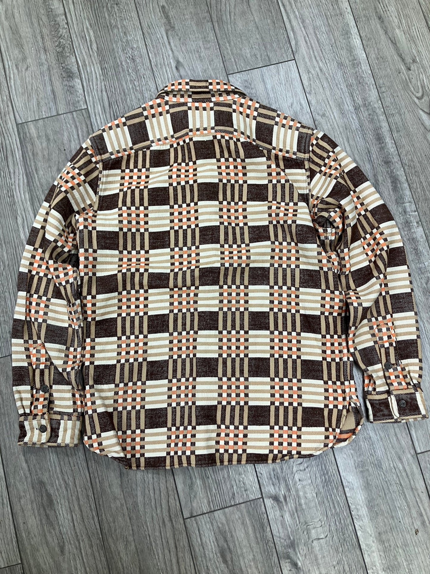 M - RRL Jacquard Flannel Plaid Shirt