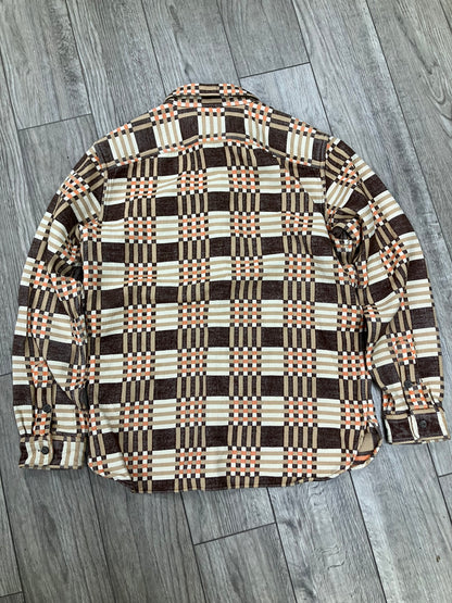 M - RRL Jacquard Flannel Plaid Shirt