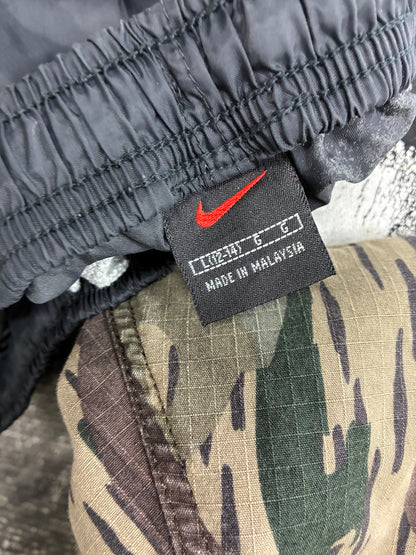 L - Nike Black Nylon Track Pants