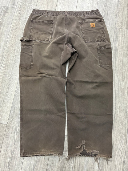 42 - Carhartt Faded Brown Carpenter Work Pants