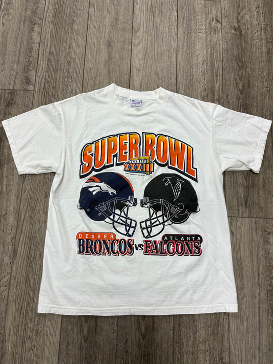 L - vintage 1999 Super Bowl Broncos VS Falcons T-Shirt