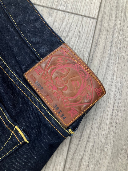 36 - Evisu Multi-Pocket Red Seagull Selvedge Jeans