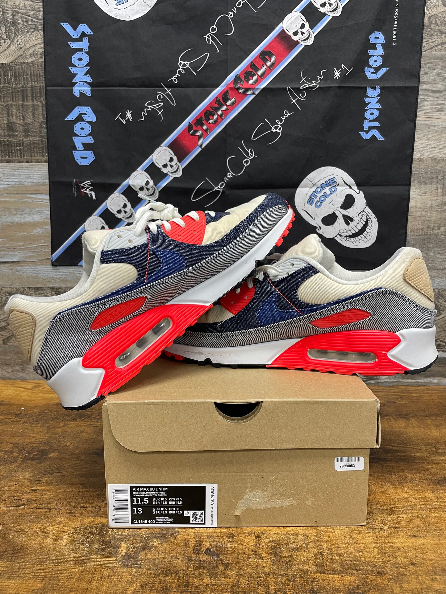 11.5-Denham Nike Air Max 90 Infrared