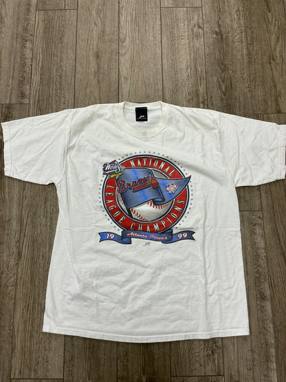 XL - Vintage 1999 Atlanta Braves National League Champions T-Shirt