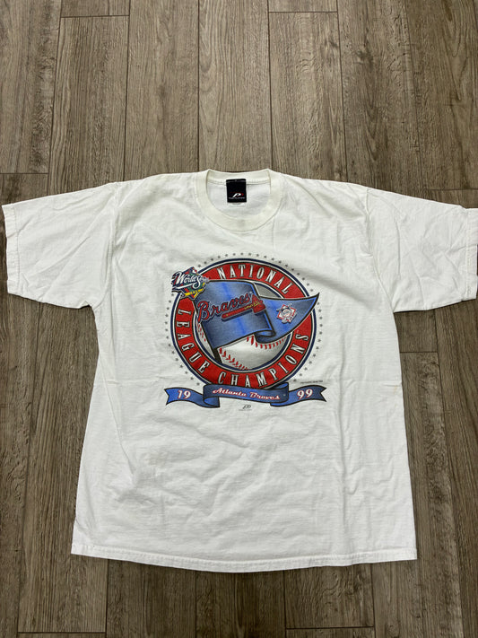 XL - Vintage 1999 Atlanta Braves National League Champions T-Shirt