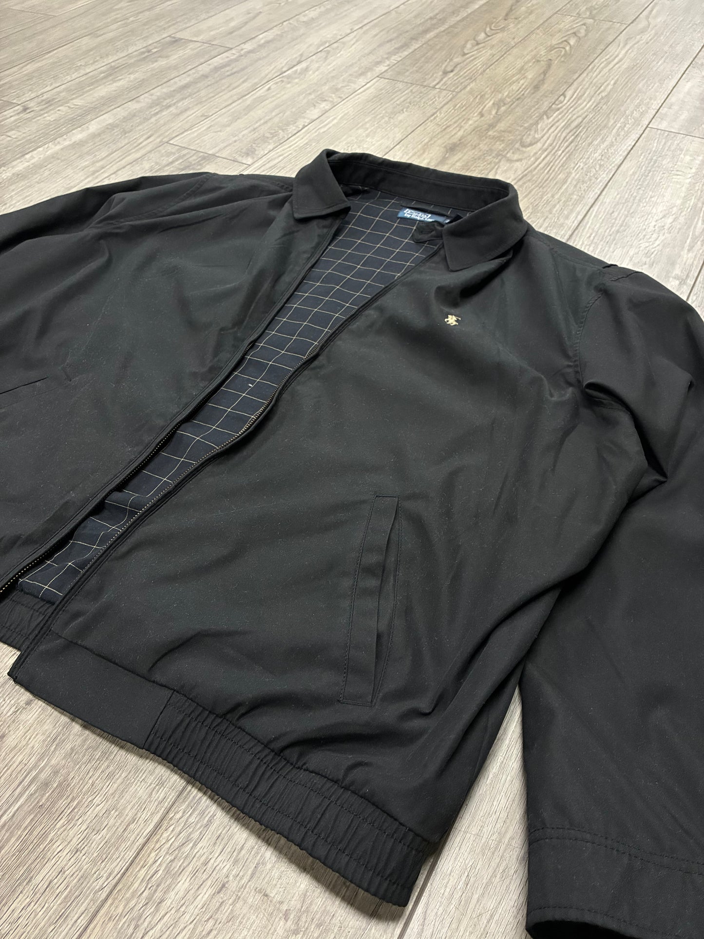 XXL - Polo Ralph Lauren Full-Zip Black Windbreaker Jacket