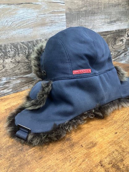 L-Prada Fur Trapper Hat