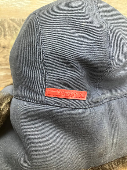 L-Prada Fur Trapper Hat