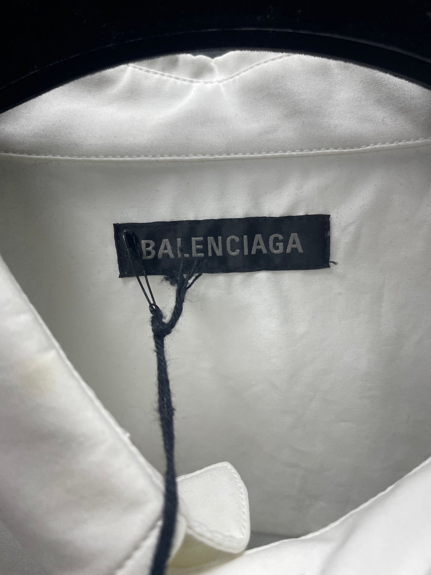 40/L-Balenciaga Hand Drawn BB Button Up