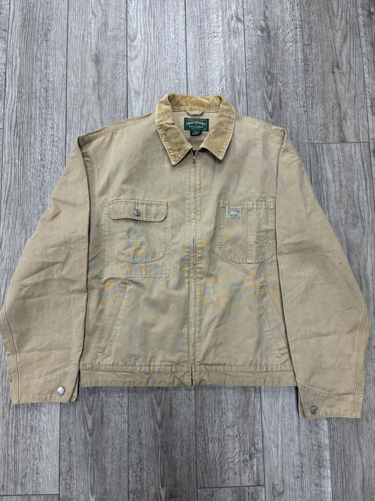 L - Vintage Polo Country Ralph Lauren Khaki Canvas Work Jacket