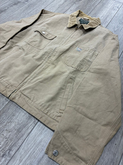 L - Vintage Polo Country Ralph Lauren Khaki Canvas Work Jacket