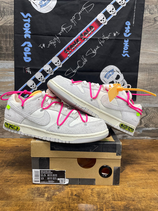 11.5-Off-White x Nike Dunk Low Lot 17 of 50
