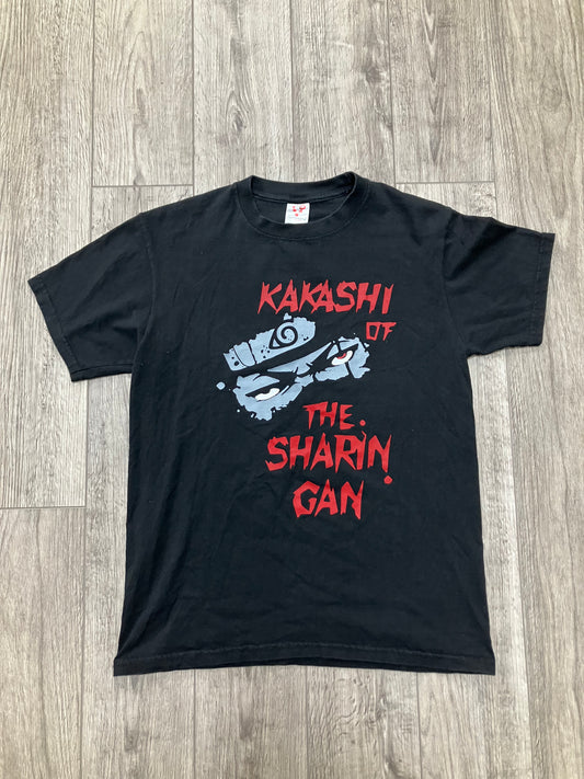 Naruto Kakashi Black Tee Size L
