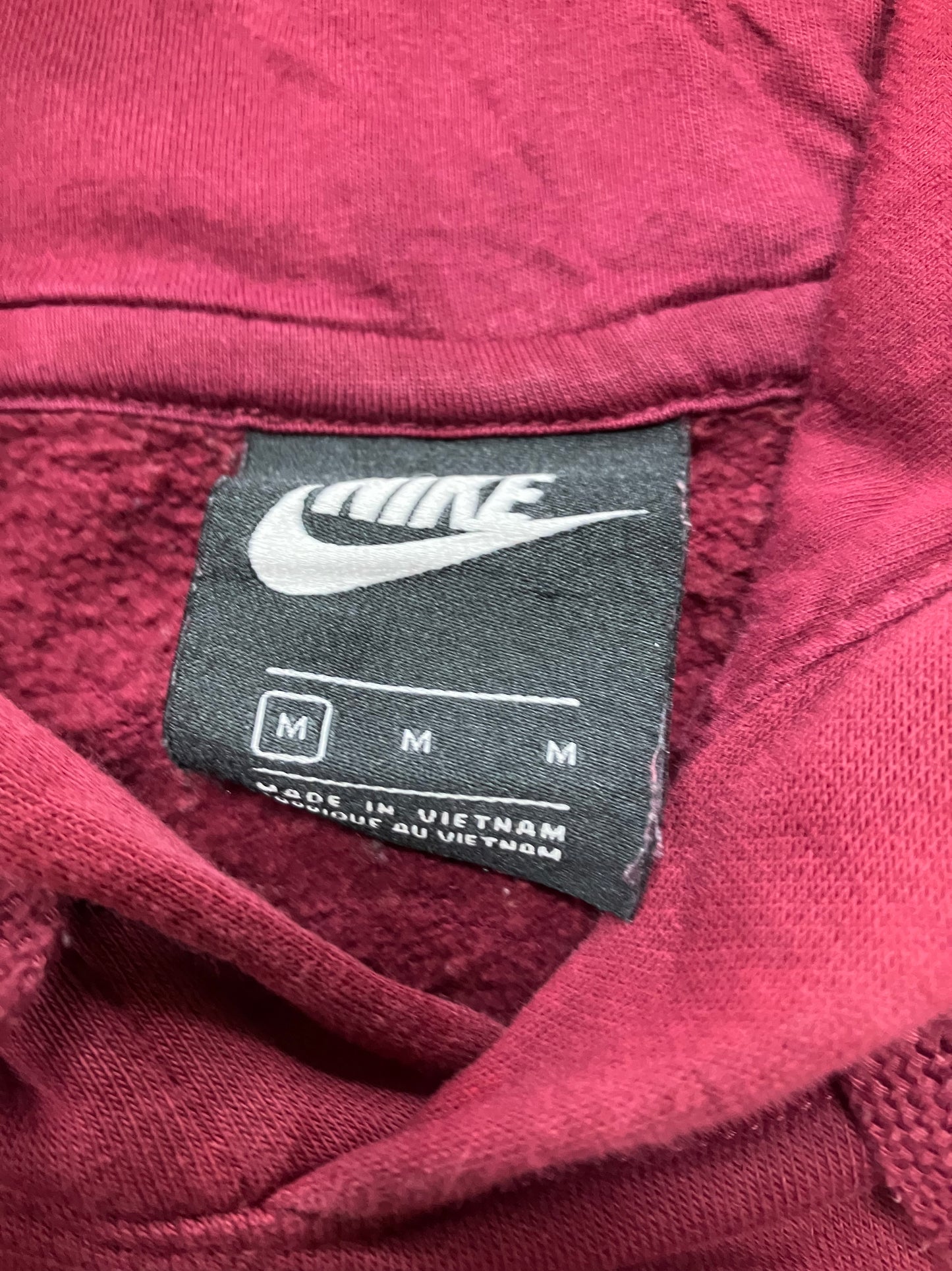 Nike Burgundy Hoodie Size Medium