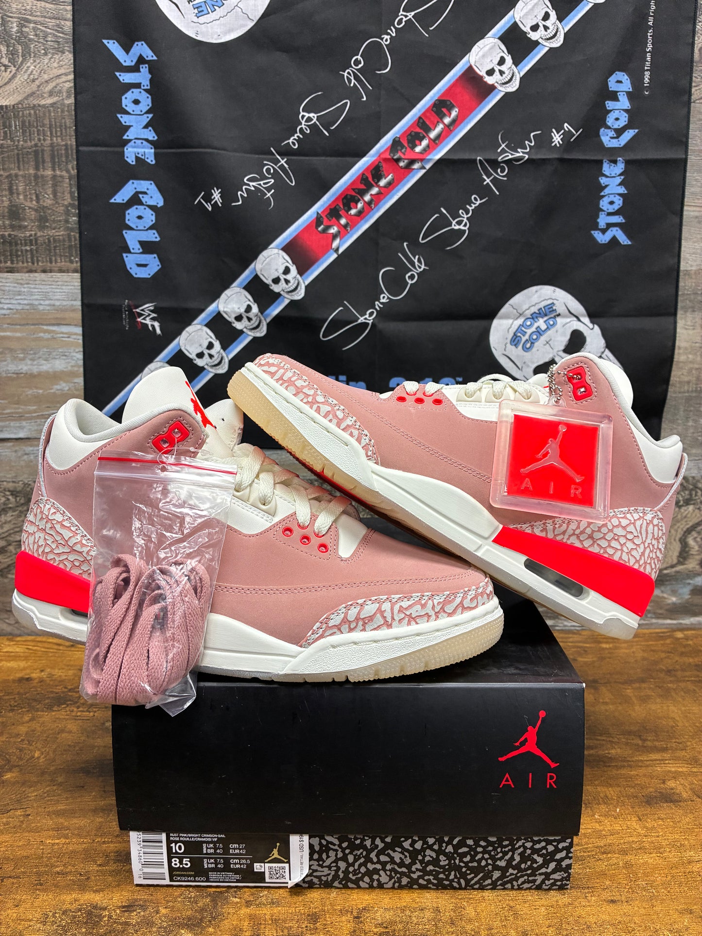 10W - Air Jordan 3 Rust Pink