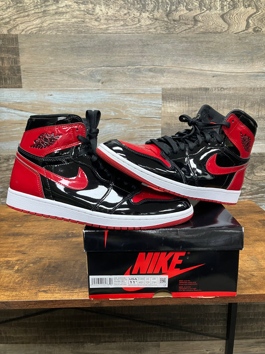 11.5-Air Jordan 1 High Patent Bred