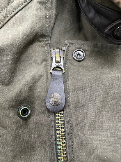 Polo Ralph Lauren Oilcloth Asymmetrical Motorcycle Jacket