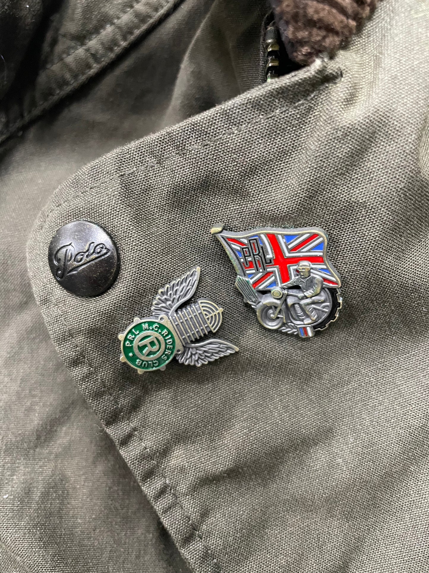 Polo Ralph Lauren Oilcloth Asymmetrical Motorcycle Jacket