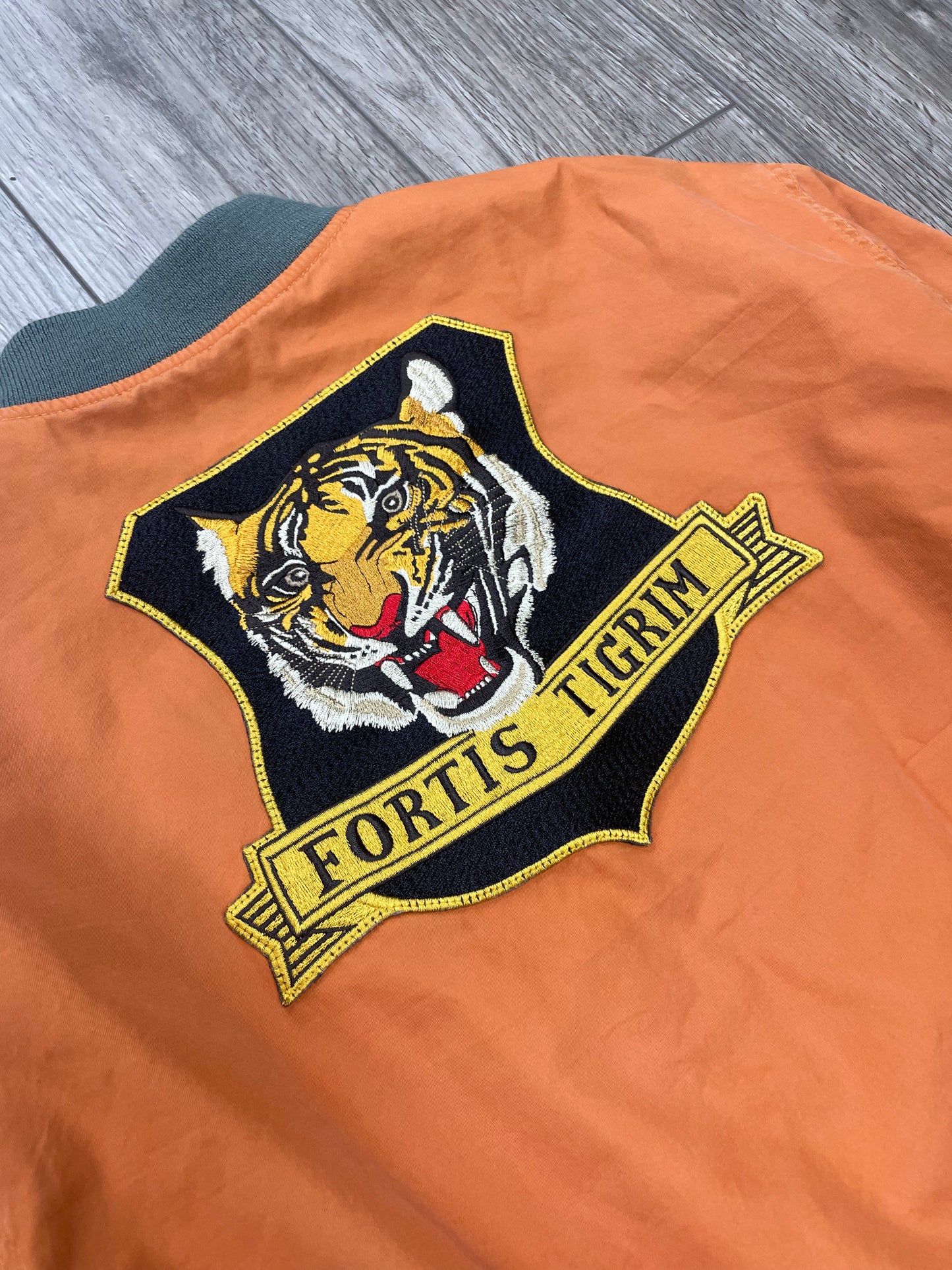 M-Polo Ralph Lauren Fortis Tigrim Reversible Military Bomber Jacket