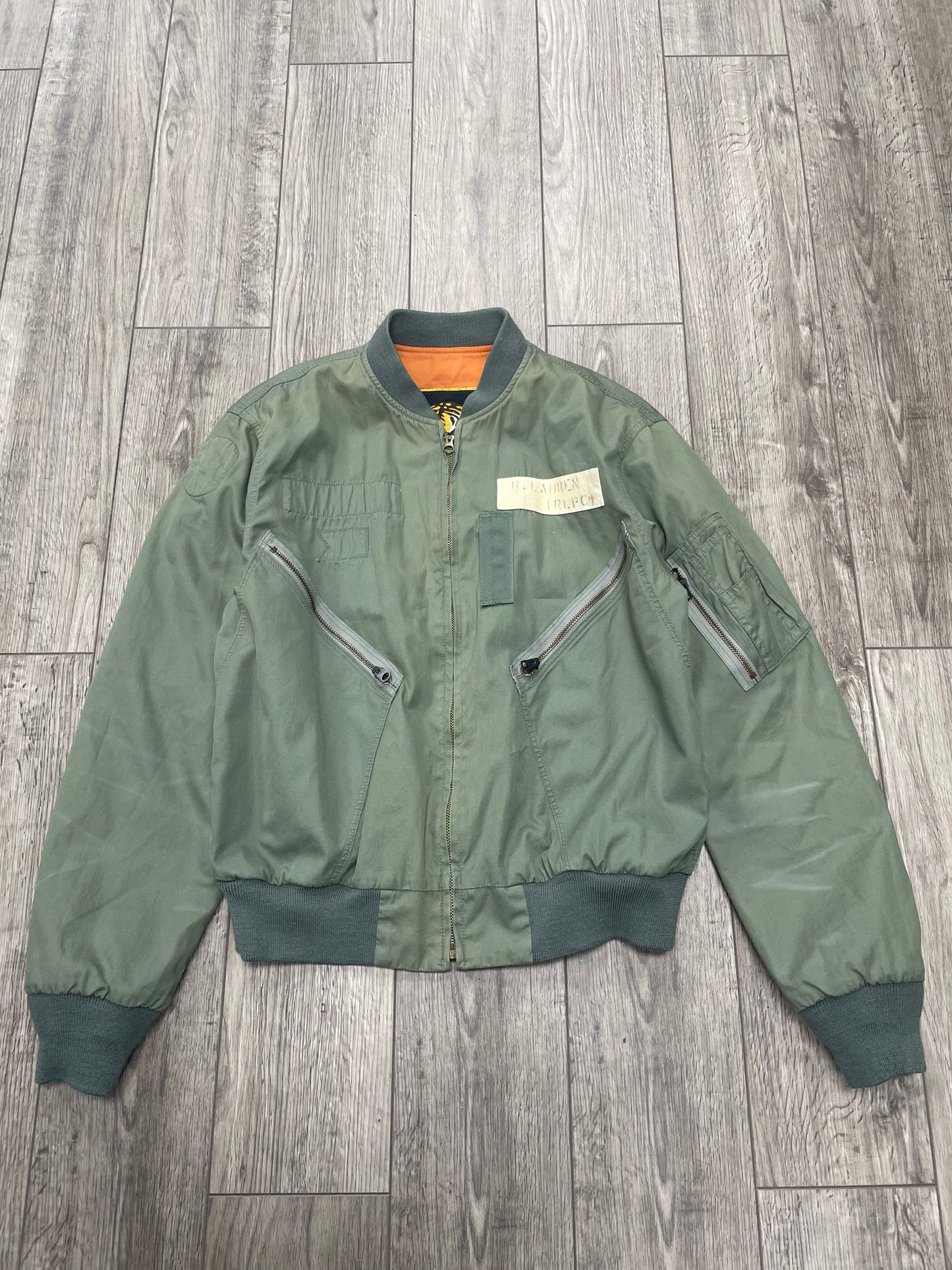 M-Polo Ralph Lauren Fortis Tigrim Reversible Military Bomber Jacket