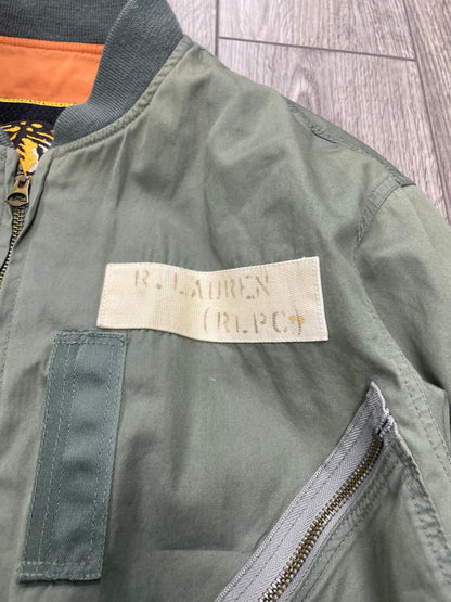 M-Polo Ralph Lauren Fortis Tigrim Reversible Military Bomber Jacket