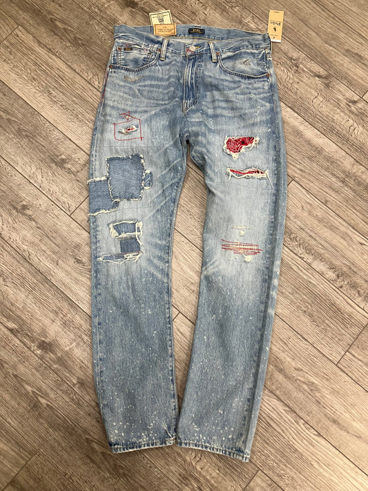 32-Polo Ralph Lauren Paisley Patchwork Jeans