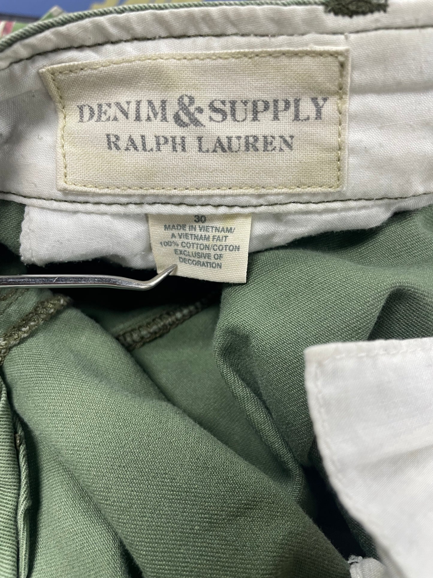 30-Denim & Supply Ralph Lauren Military Cargo Flag Shorts