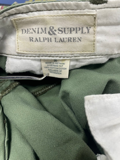 30-Denim & Supply Ralph Lauren Military Cargo Flag Shorts