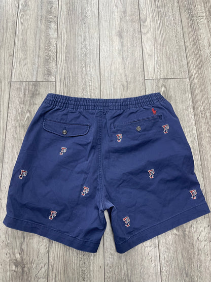 M-Polo Ralph Lauren P-Wing Embroidered Navy Shorts