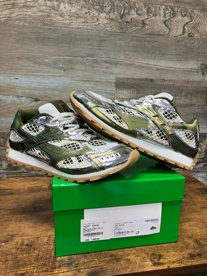 44-Bottega Veneta Orbit Sneaker Mud White