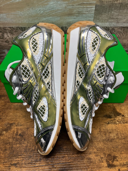 44-Bottega Veneta Orbit Sneaker Mud White