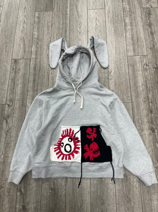 L-Charles Jeffrey Loverboy Patch Rabbit Ears Hoodie