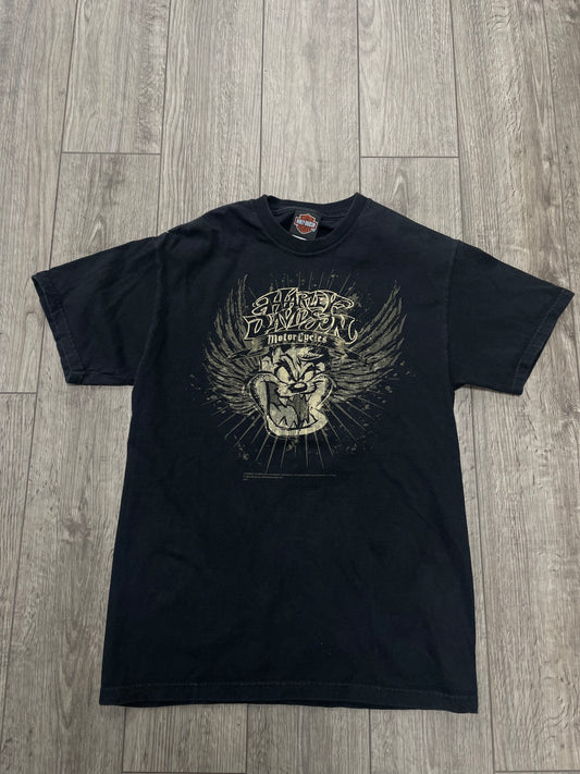 M-Vintage Harley Davidson Looney Tunes Taz Graphic Tee