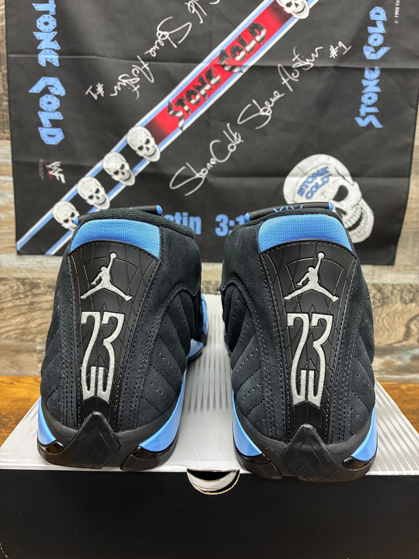 13 - Air Jordan 14 Black University Blue