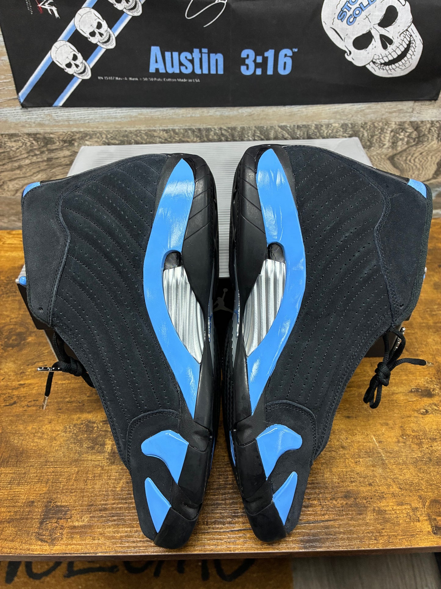 13 - Air Jordan 14 Black University Blue