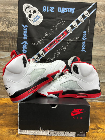13 - Air Jordan 5 Fire Red (Black Tongue)