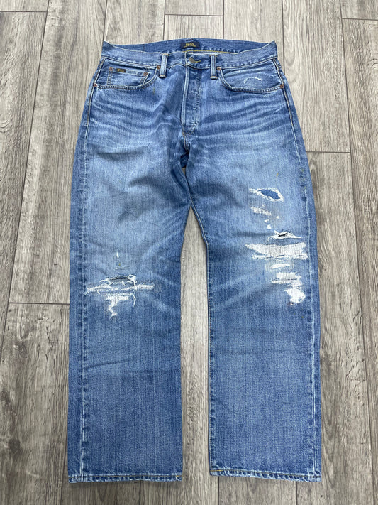 32-Polo Ralph Lauren Vintage Classic Fit Distressed Jeans