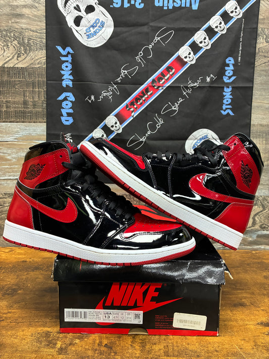 13 - Air Jordan 1 High Patent Bred
