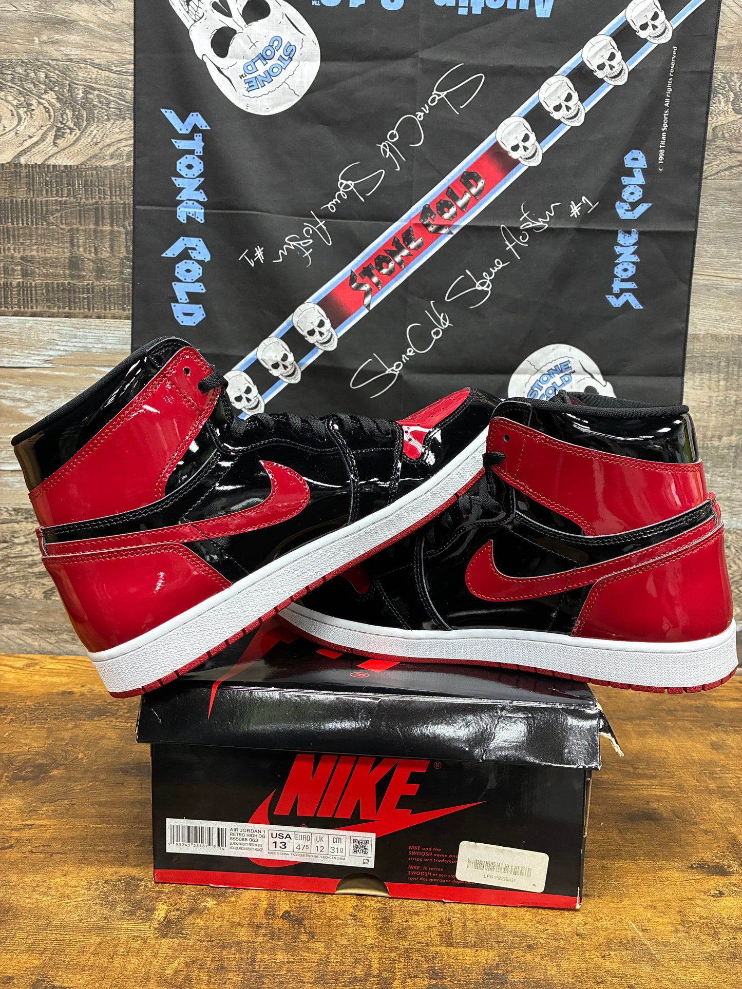 13 - Air Jordan 1 High Patent Bred