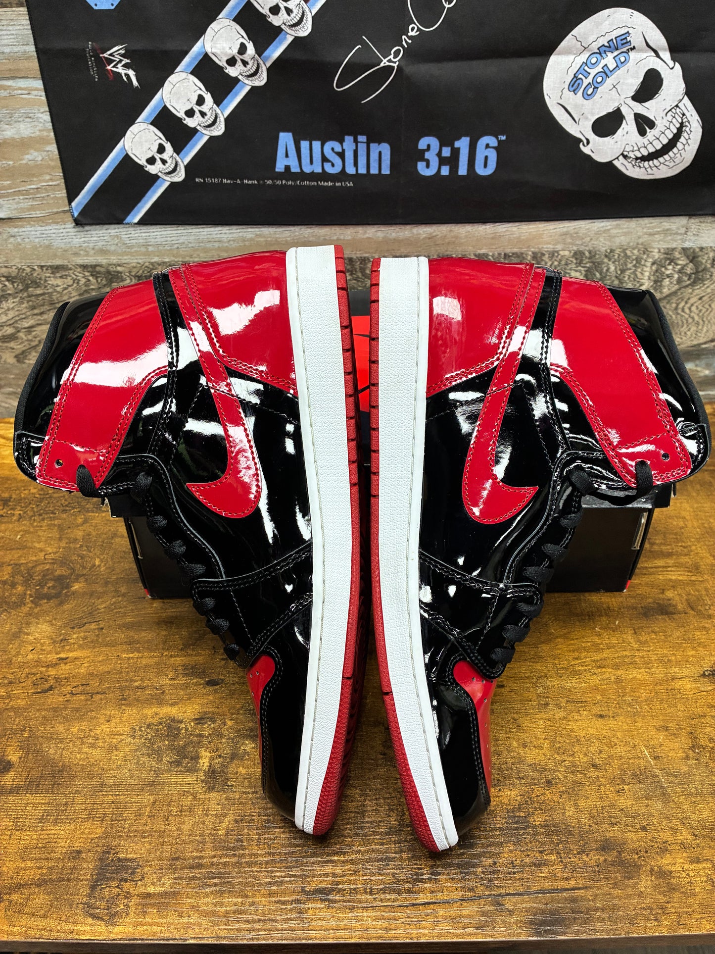 13 - Air Jordan 1 High Patent Bred