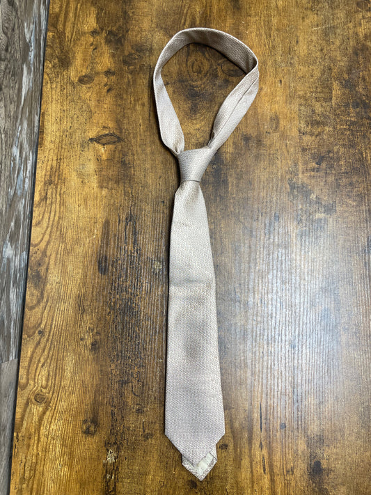 Gucci Spell Out Monogram Beige Tie