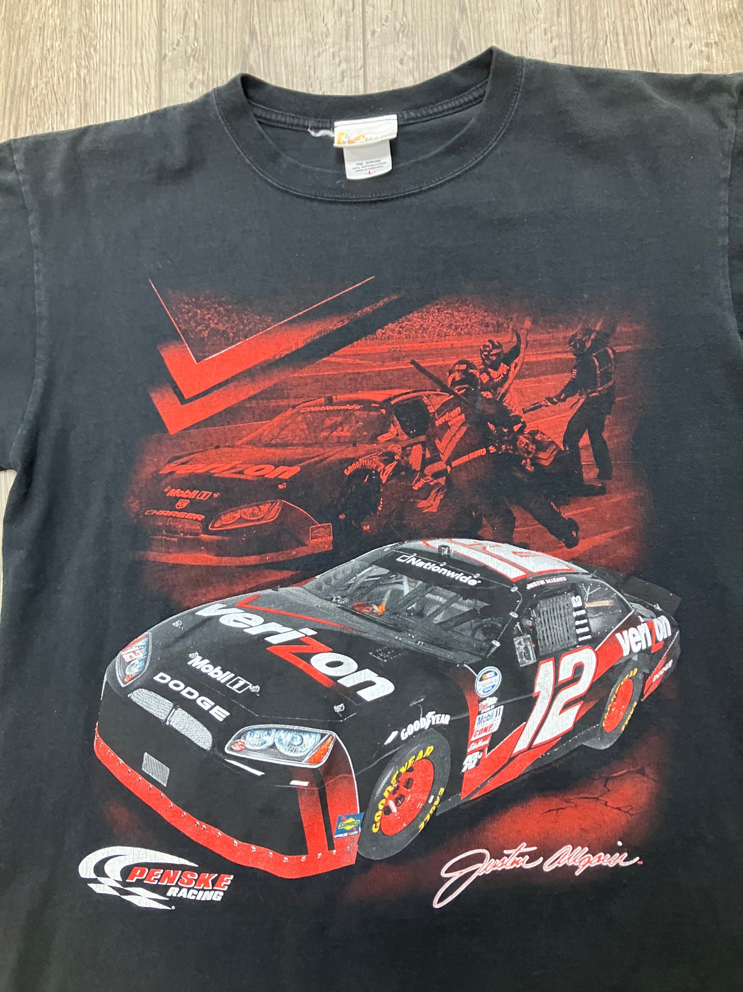 Vintage NASCAR Justin Allgaier Tee Size L