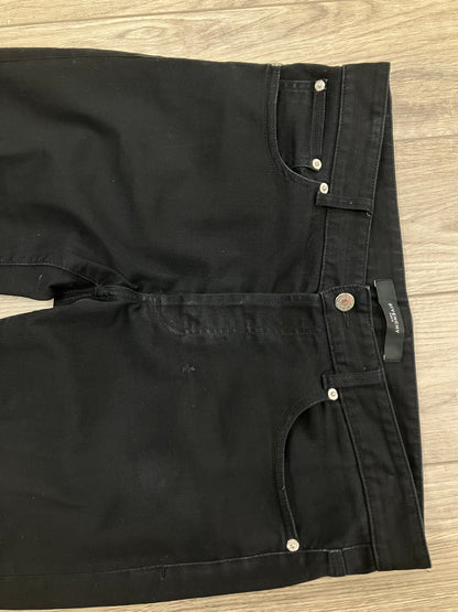 33-Givenchy Black Zipper Skinny jeans