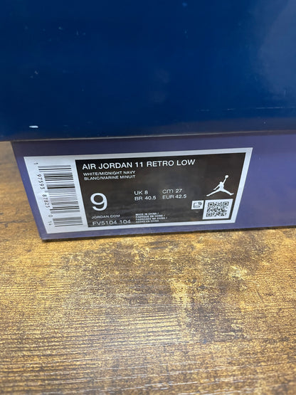 Jordan 11 Retro Low Diffused Blue Size 9