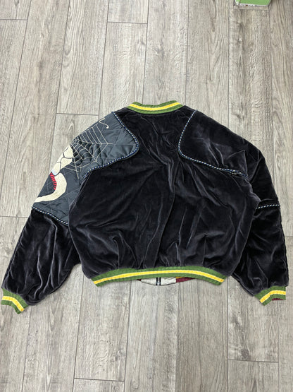 M - Kapital Velveteen Sham Pillow Bomber Jacket
